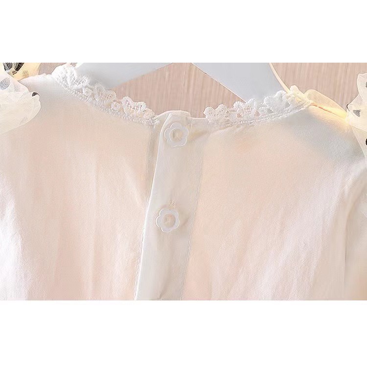 【Happy Baby】0-4Tahun QZ-32 Dress anak perempuan/Gaun putri lengan panjang benang Fashion Anak