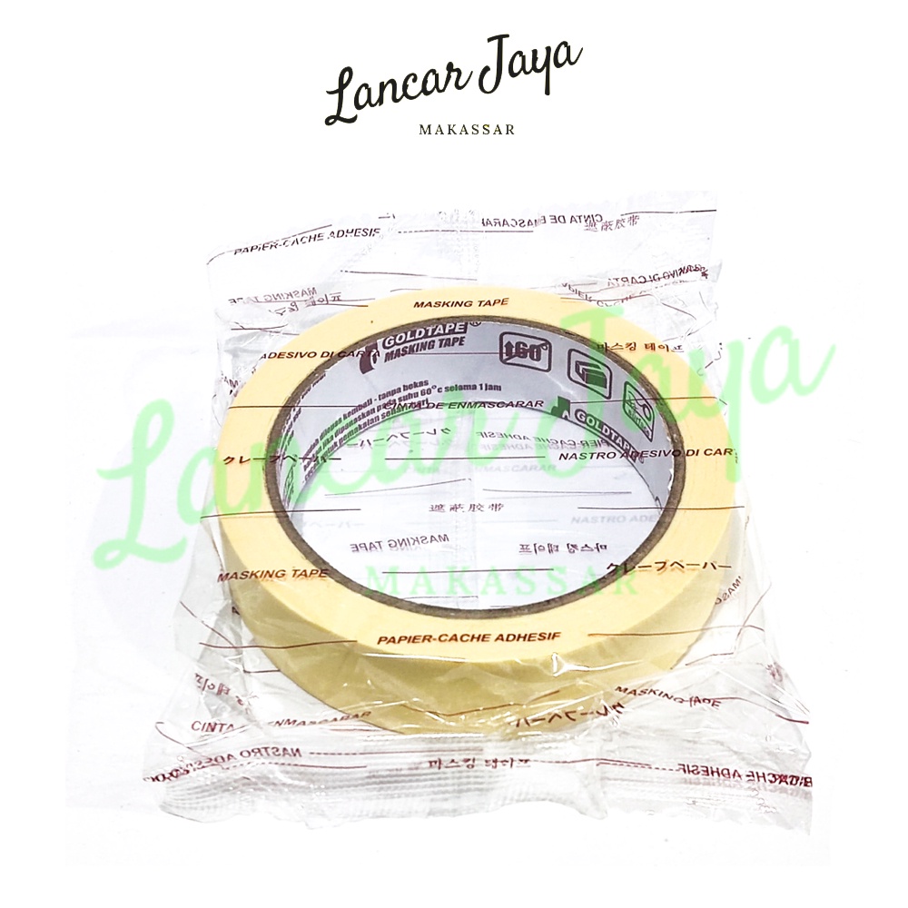 

Selotip / Lakban Kertas / Masking Tape Goldtape 24mm x 25M