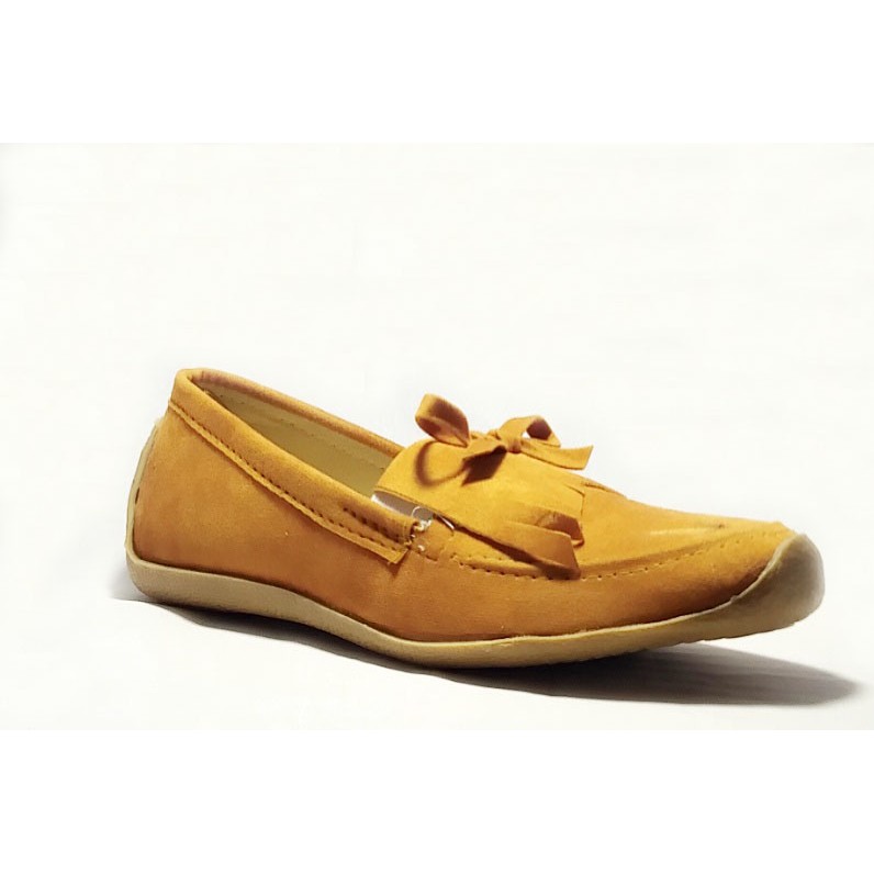 Sepatudari Karin Promo Flatshoes wanita model loafers rumbai nyaman dipakai KR-FS0017