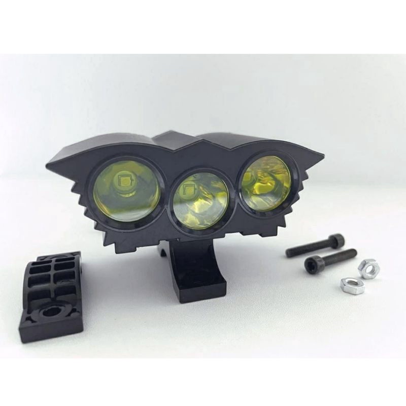 Lampu tembak model burung hantu 3 mata LED Cree owl ultrafile