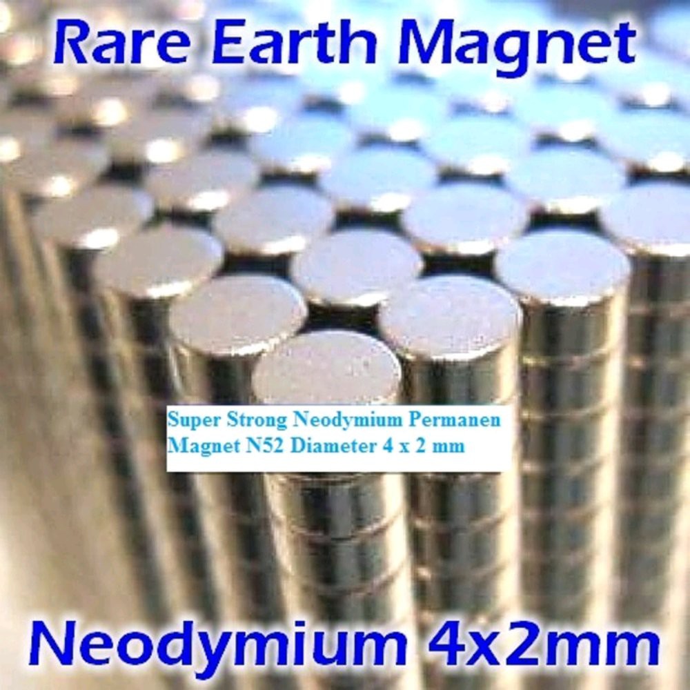 Dijual Magnet Neodymium 4x2mm N52 Strong magnet Murah