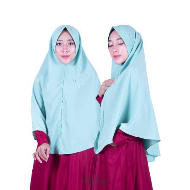 Alantasik - JILBAB SYARI WOLFIS UK L PET ANTEM KHIMAR HIJAB JUMBO WOLLPEACH R.22