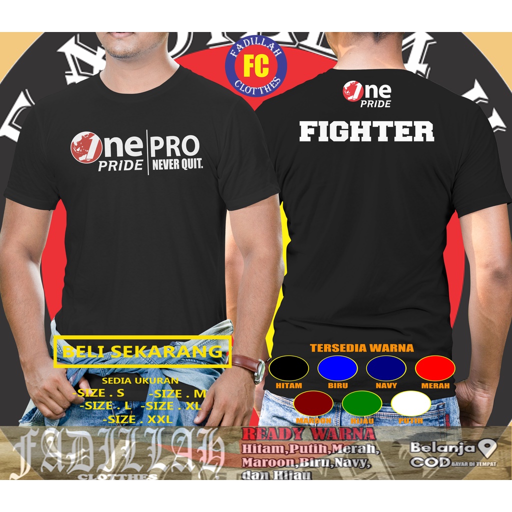 Kaos MMA ONE Pride MMA TV One Terlaris Baju Sports