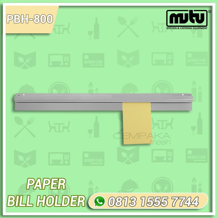 

Penjepit Kertas Menu Pesanan Restoran | Paper Bill Holder Mutu PBH-800