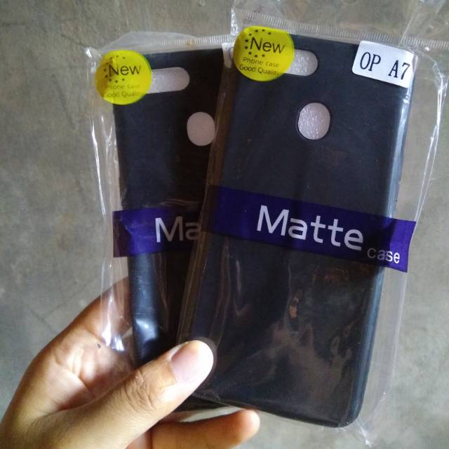 SOFTCASE OPPO A7 MATTE CASE OPPO A7 BLACKMATTE