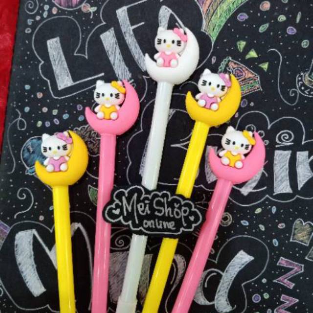 

SALE STOCK ISI 12 PCS Pulpen Karakter Helokiti Lucu