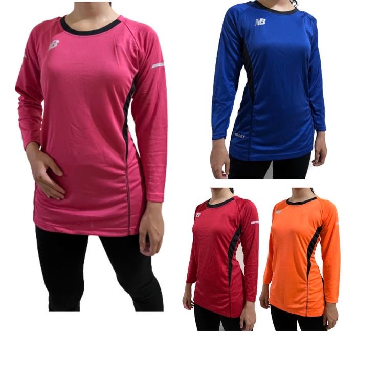 BAJU SENAM WANITA LENGAN PANJANG TERBARU KAOS DRYFIT WANITA ATASAN OLAHRAGA CEWEK