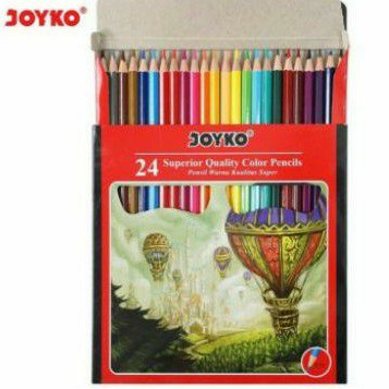 pensil warna joyko 24 warna original- pensil mewarnai