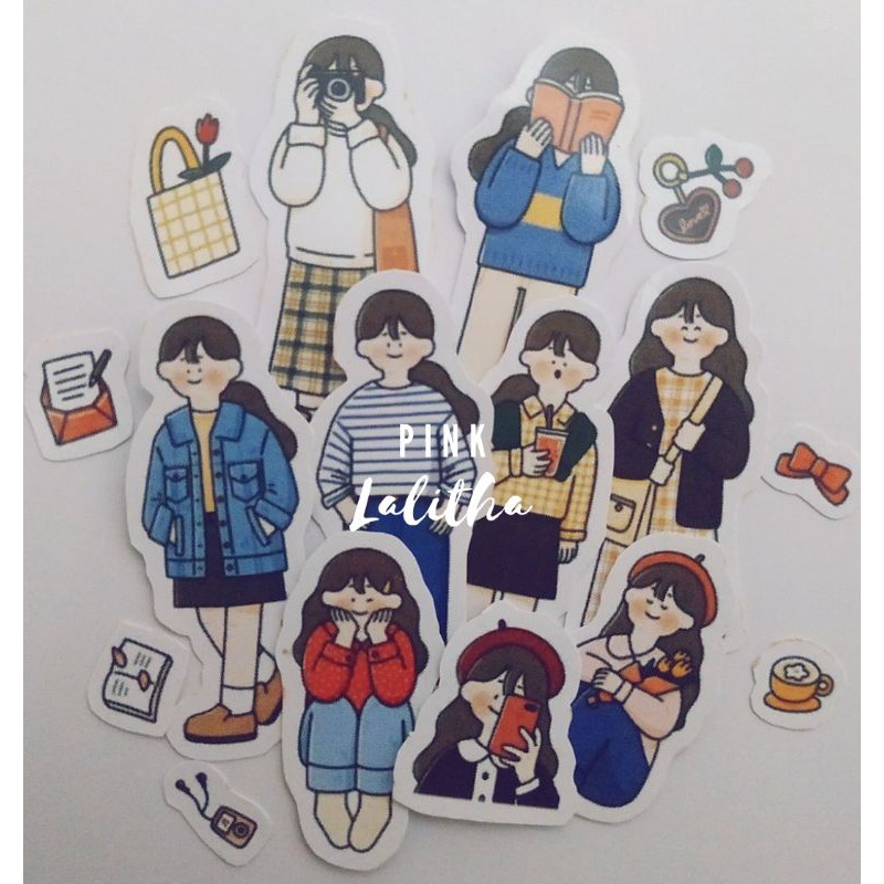 

[Pink Lalitha] Stiker tumblr / stiker aesthetic / stiker scrapbook / stiker cute korea