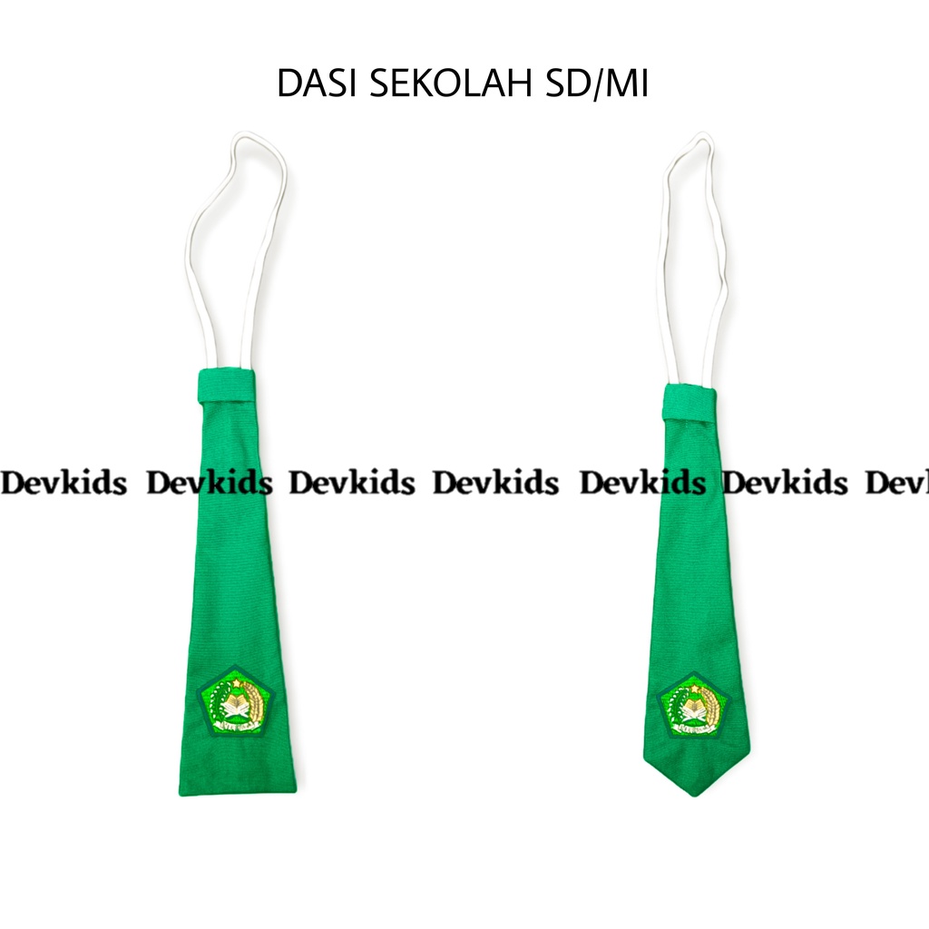 Dasi sekolah MI warna hijau