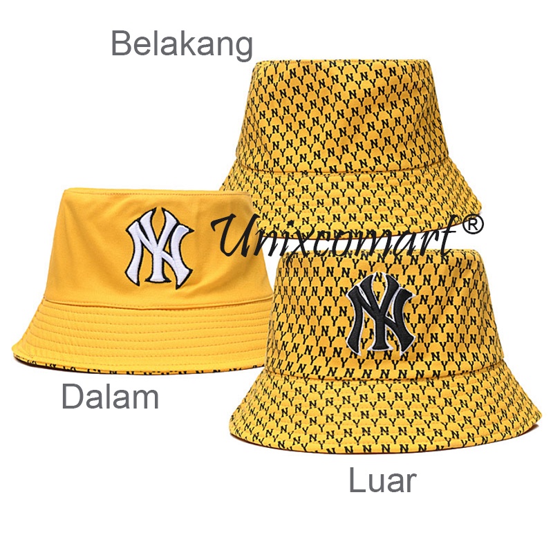 Topi Bucket NY CHARLIE Hat Pria Wanita New York Pemancing Pancing Gunung