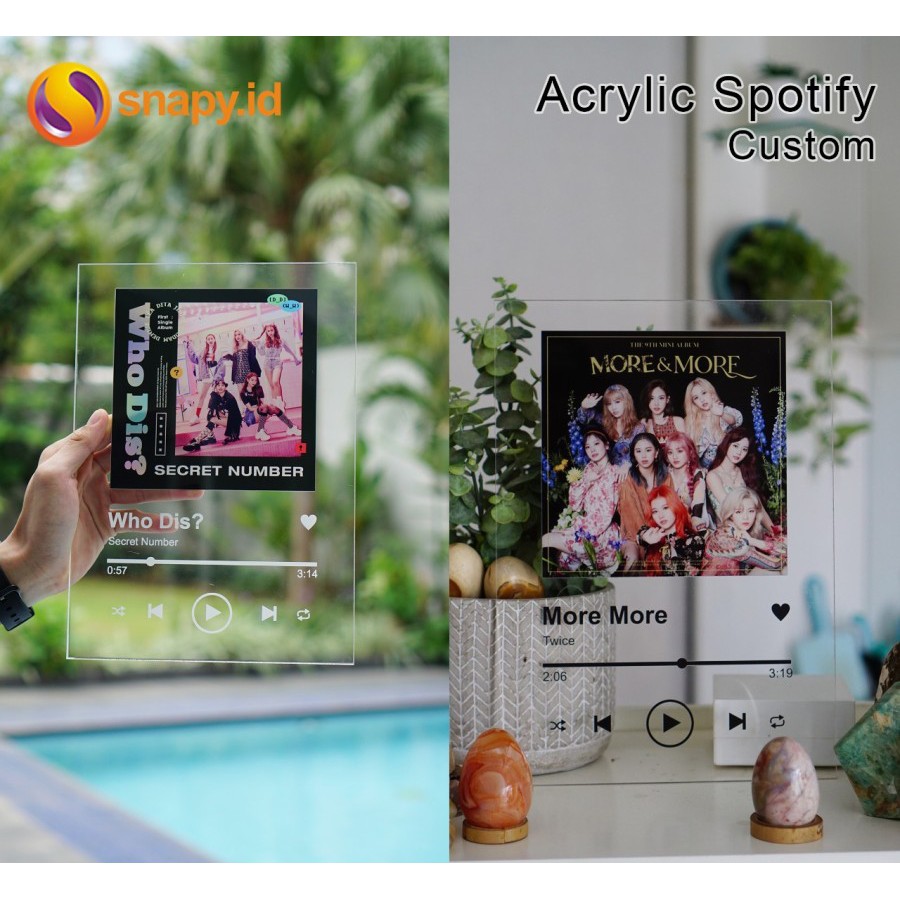 Snapy - Acrylic Spotify Custom | Pajangan Akrilik Musik Custom