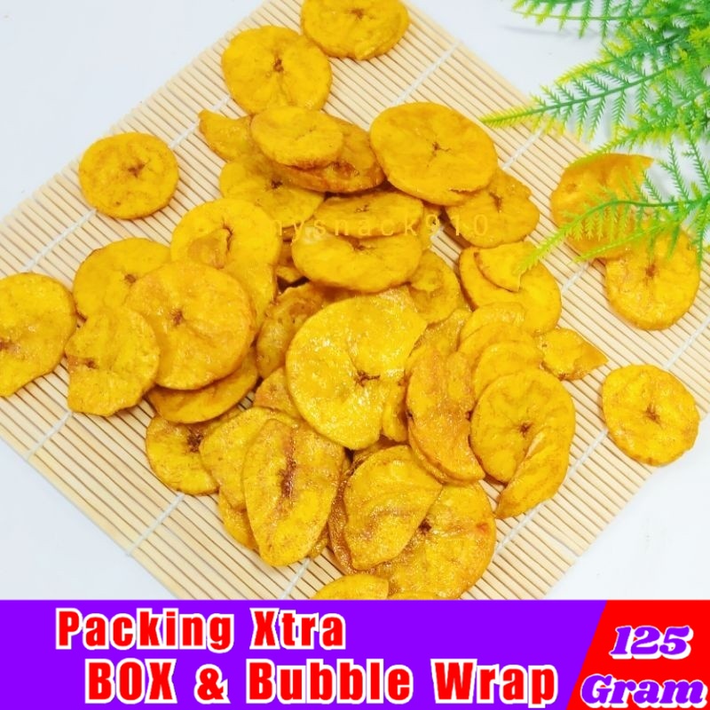 

jajanan Keripik Pisang Manis 125gr Original / Keripik Pisang Koin - Hufaida Snack