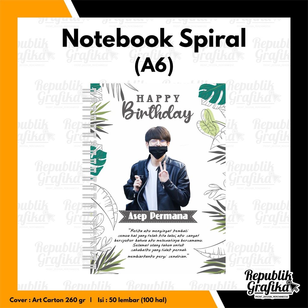 

NOTEBOOK A6 SPIRAL - BUKU NOTES - SOUVENIR SEMINAR HADIAH CUSTOM