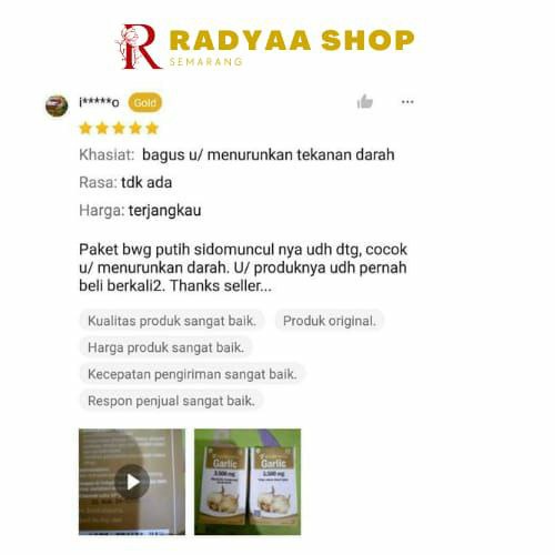 Sido Muncul Herbal Garlic 30 Kapsul - Menjaga Jantung Sehat | Obat Jantung Herbal Untuk Menjaga Kesehatan Jantung