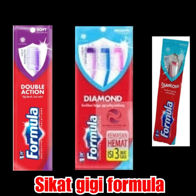 Sikat gigi formula double action soft with cup / silver protector diamond