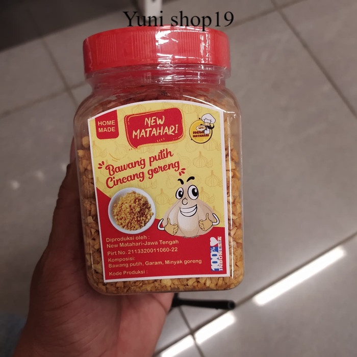

new matahari bawang putih cincang goreng 150gr