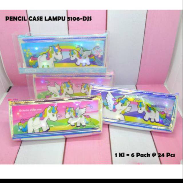 

Pencil Case sleting Led 3 mode nyala