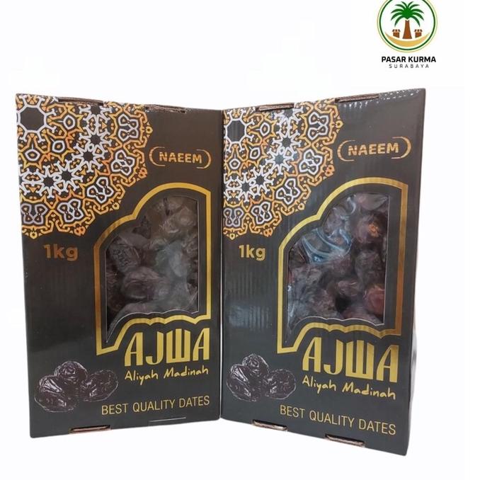 

(wyok -49) Kurma Ajwa 1kg Asli Madinah / Ajwa Asli Original Kurma Nabi Premium rqvz404