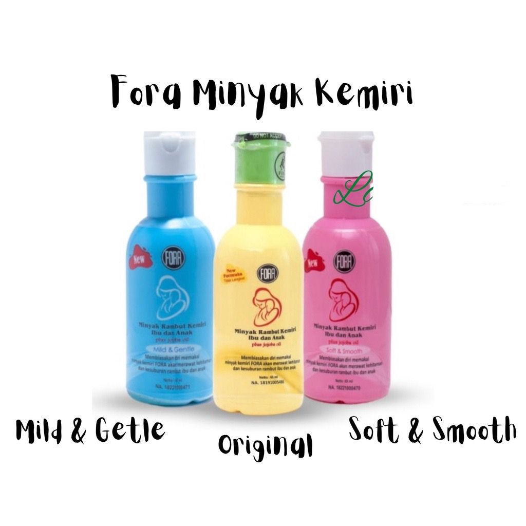 Minyak Kemiri Murni + Jojoba Oil Penumbuh Rambut dan Alis FORA BPOM 65ml