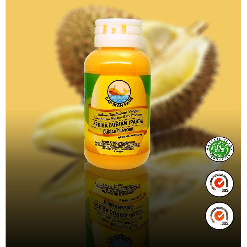 

Perisa Durian Pasta Durian Flavor Cap Ikan Paus 50 ml (6 pcs)