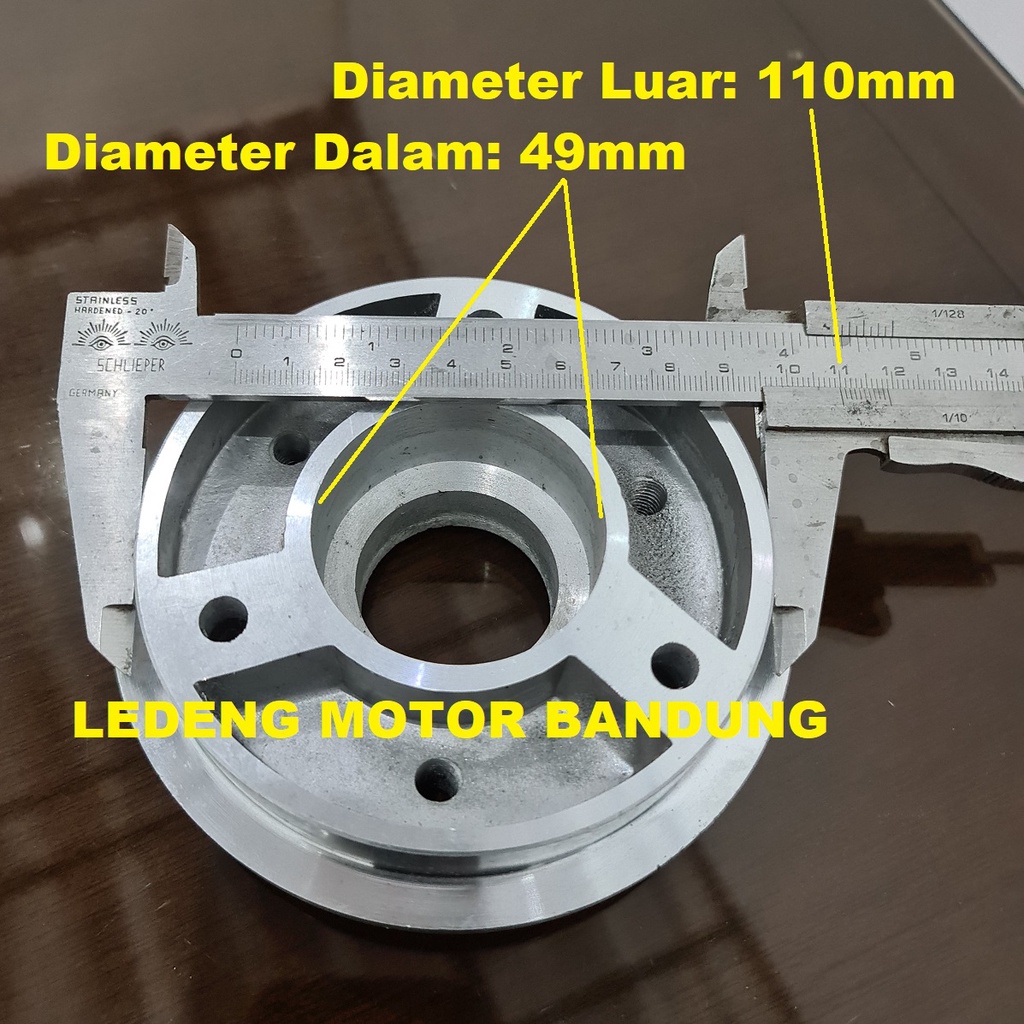 Adaptor Cakram Belakang Suzuki Satria FU Lubang 3 Baut