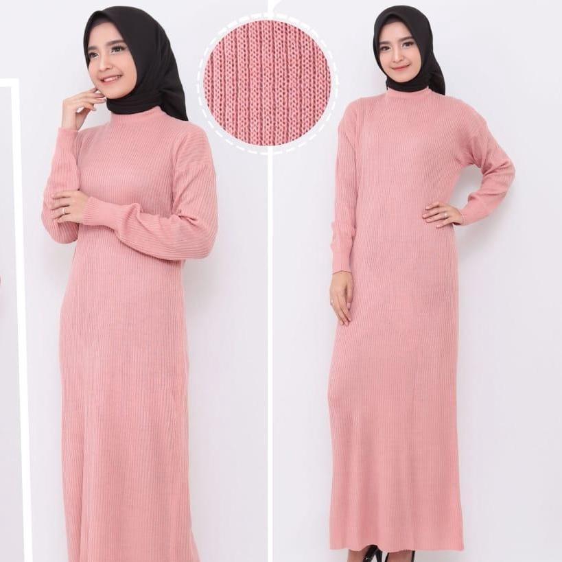 ZAHRA - Baju Rajut Long Dress / MEDARI Dress / MEDARI Long Dress / boxy dress / boxy long dress