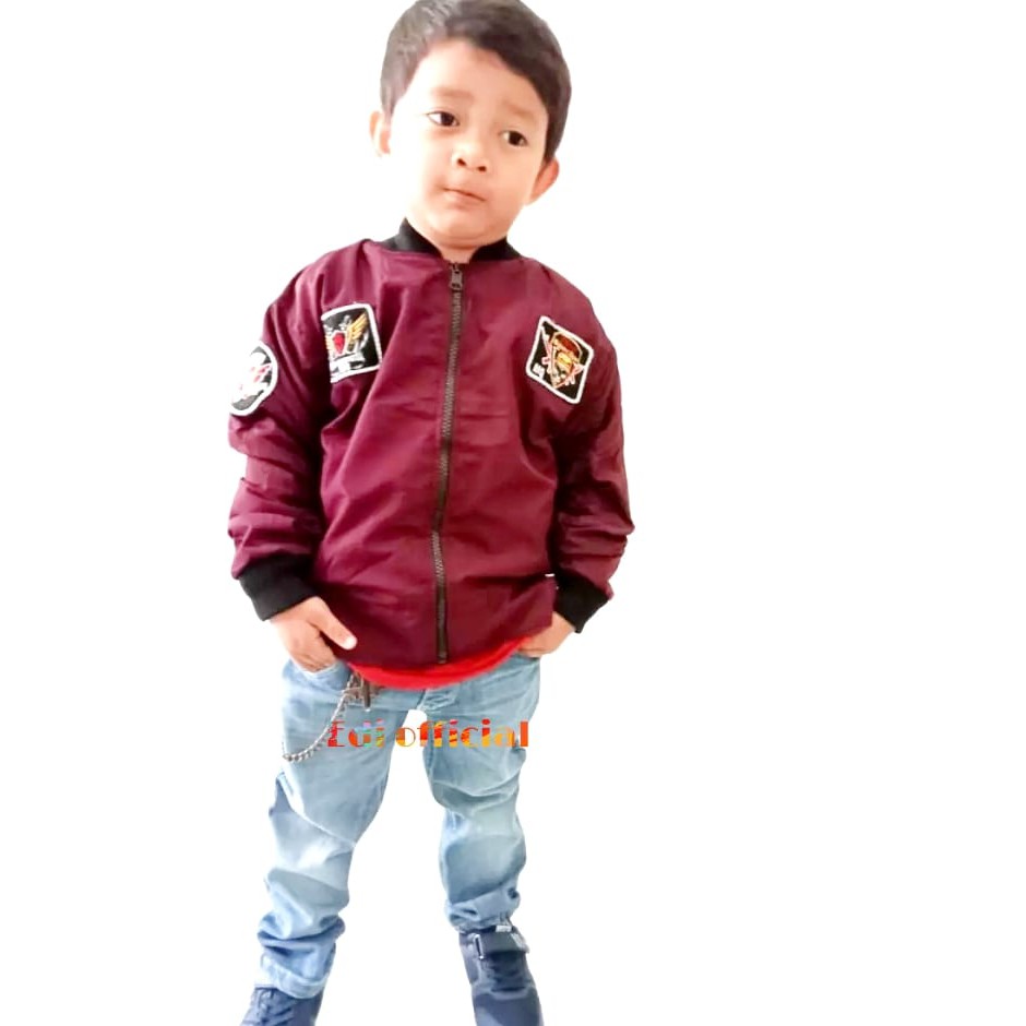 Jaket Bomber Anak Terbaru 1-12 tahun