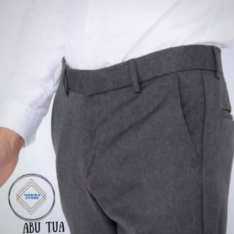 CELANA KANTOR PRIA SLIM FIT BAHAN WOLL KUALITAS MURAH