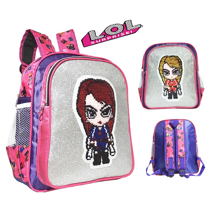 Tas Ransel Anak Sekolah SEQUIN L.O.L - Ransel Sekolah TK/Paud L.O.L usap