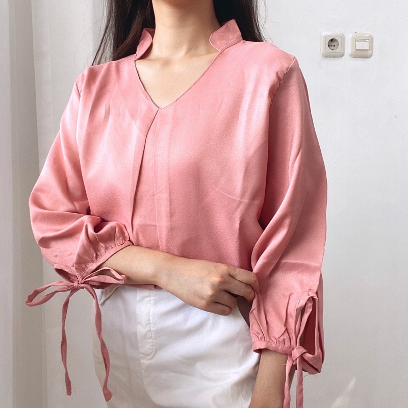 RAYLE Blouse Korea Long Sleeve Tunik Wanita 0286