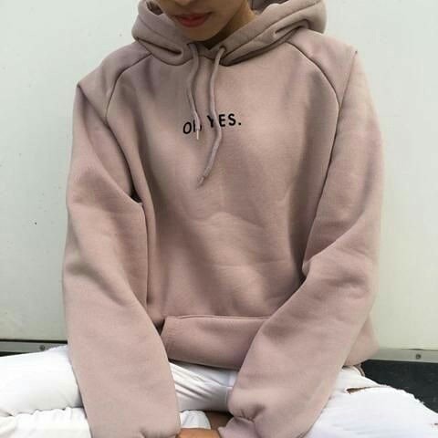 HOODIE OH YES HOODIE TEBAL / HOODE UNISEX