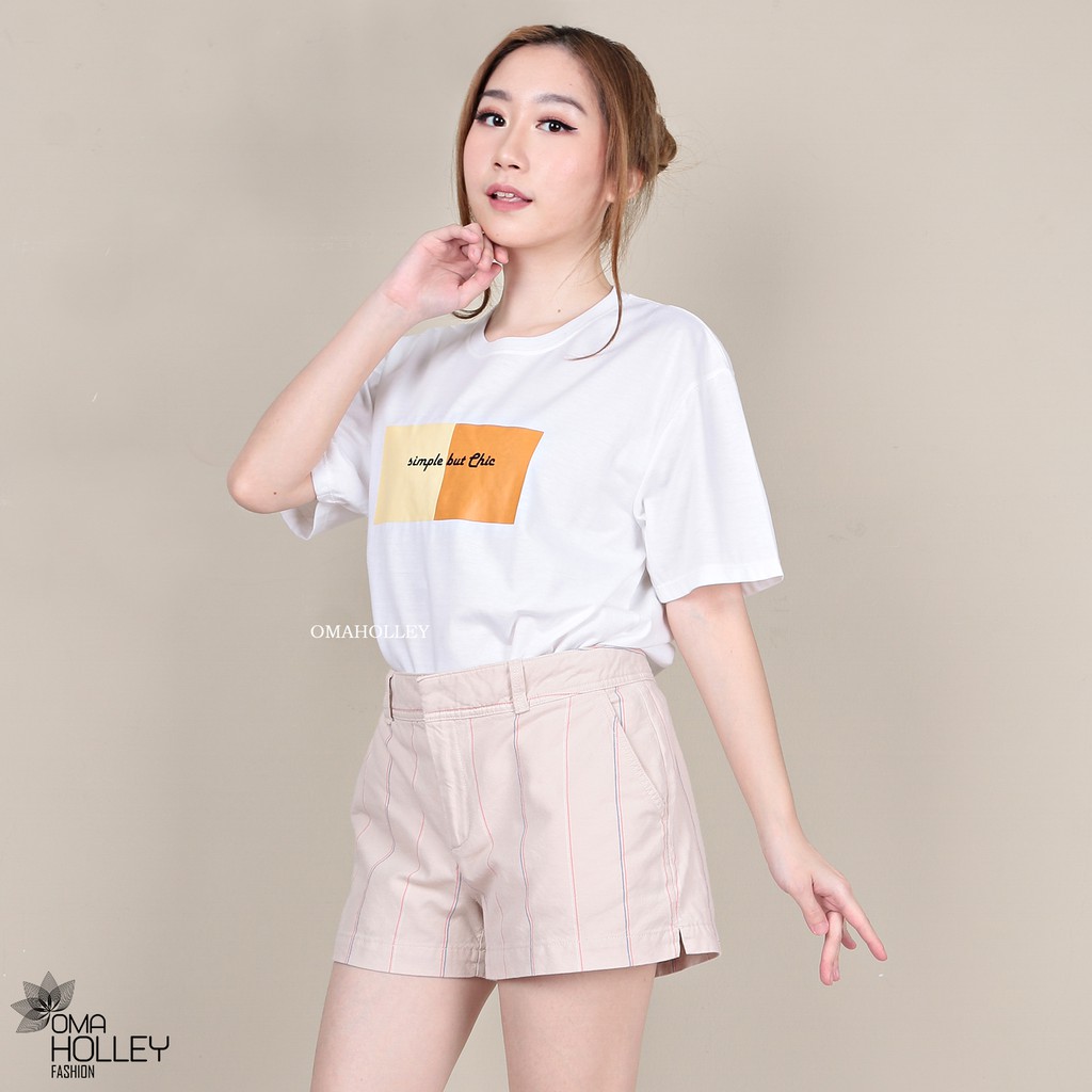 (COD) OH Fashion kaos simple but chic wanita #G001016-03