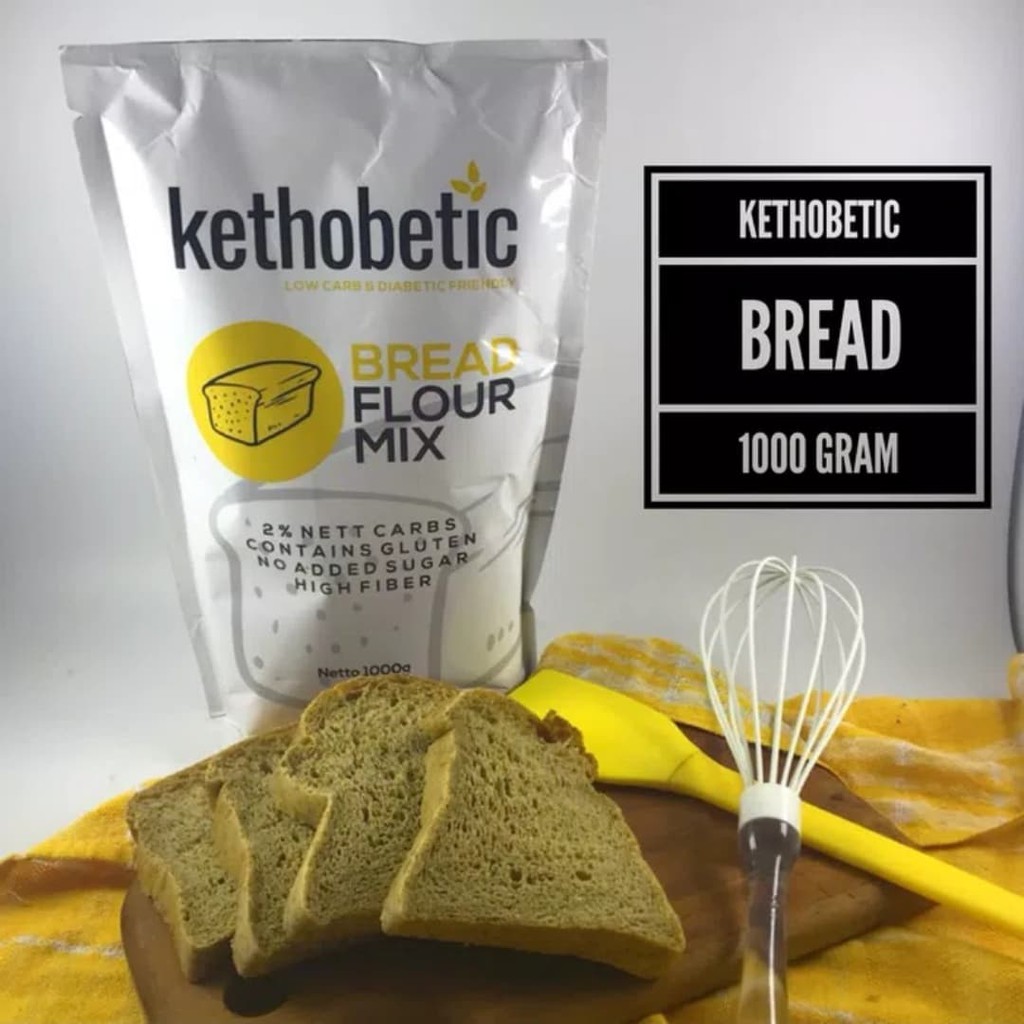 

PROMO KETOBETIC BREAD 1KG TEPUNG KETO KHUSUS ROTI TERMURAH