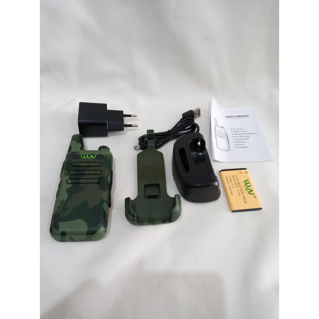 HT WLN KD C1 Jungle Camouflage, KDC1 KD-C1 Loreng doreng tentara army UHF Singleband Handy Talky