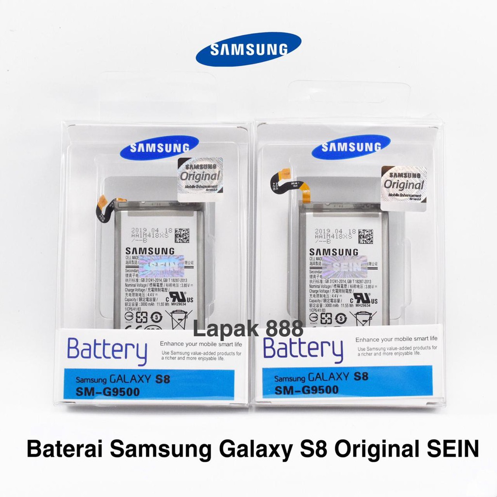 Baterai Samsung Galaxy S8 Original SEIN 100% Battery Batre