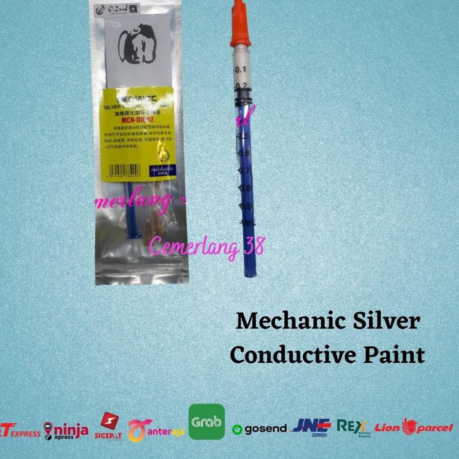 

(SEDANG DISKON) Silver Conductive Paint Mechanic 0.2ml Silver Screen Conductive Glue Paste Cat Penya