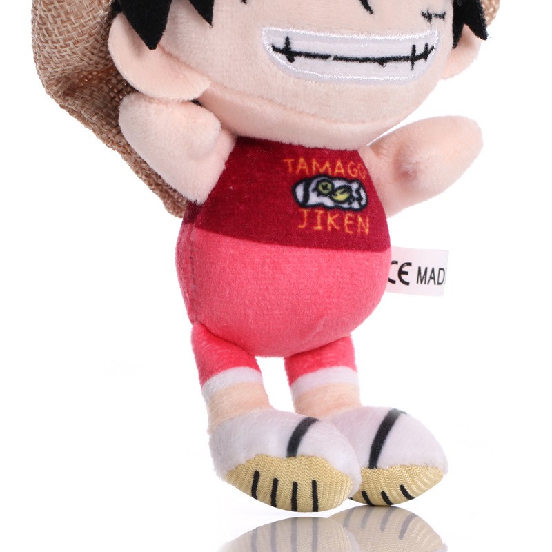 Mainan Boneka Stuffed Plush Monyet D Luffy One Piece 14cm Untuk Hadiah