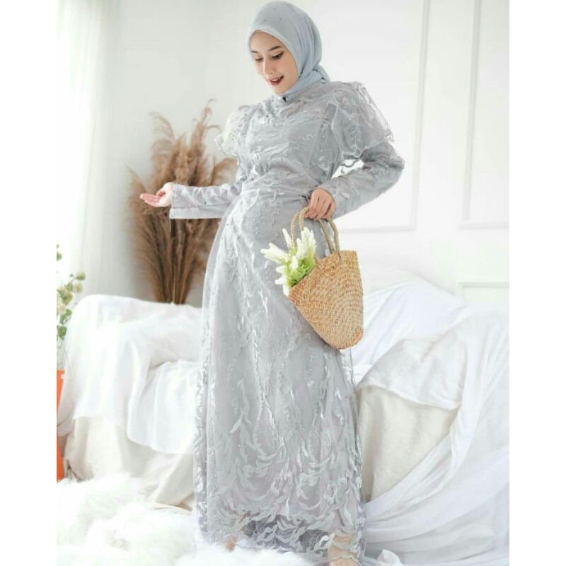 Simmer Dress/Baju Kondangan Premium/Dress kondangan /Dress brukat mewah