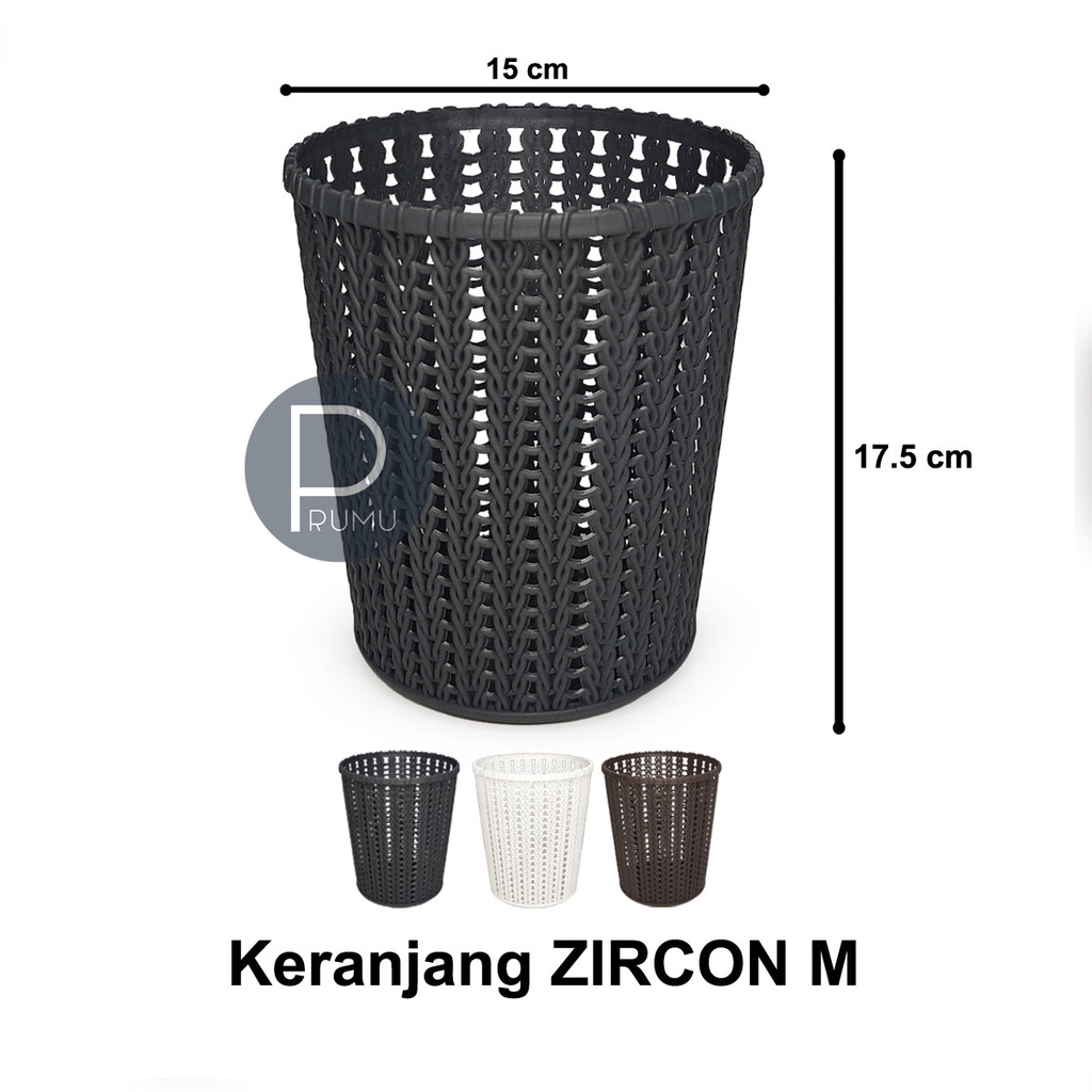 Keranjang Serbaguna - Keranjang Plastik - Tempat Spatula - Wadah Sutil - Keranjang Bulat - Keranjang Kecil - Zircon M