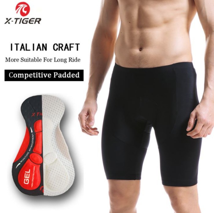 Celana Sepeda X-TIGER 3D Cut, Breathable, Sweat &amp; Shock Absorb