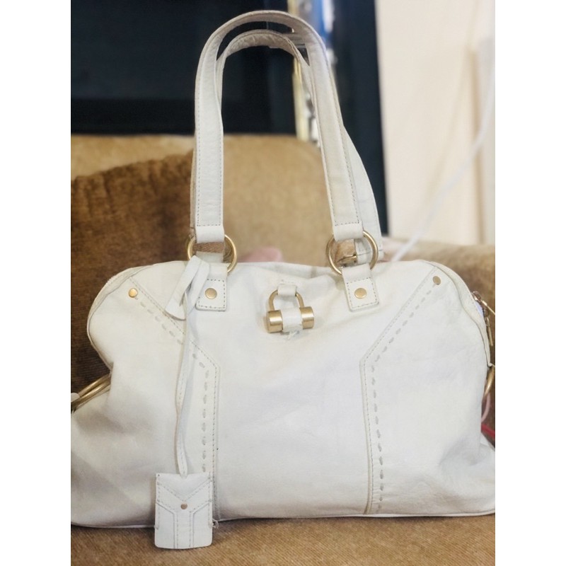 tas kulman kulit putih MULUS ala YSL