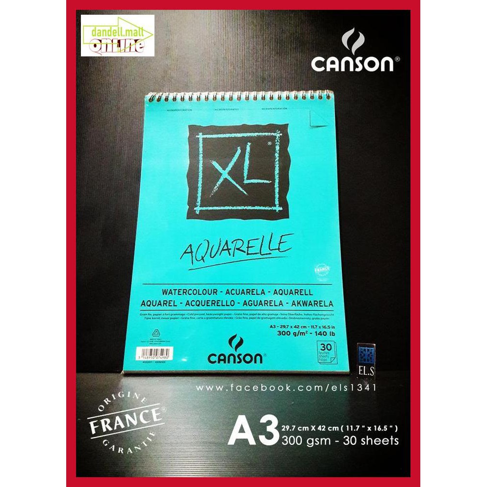 

U8Tyrt67- Canson Xl Aquarelle A3 E3Yrf797-