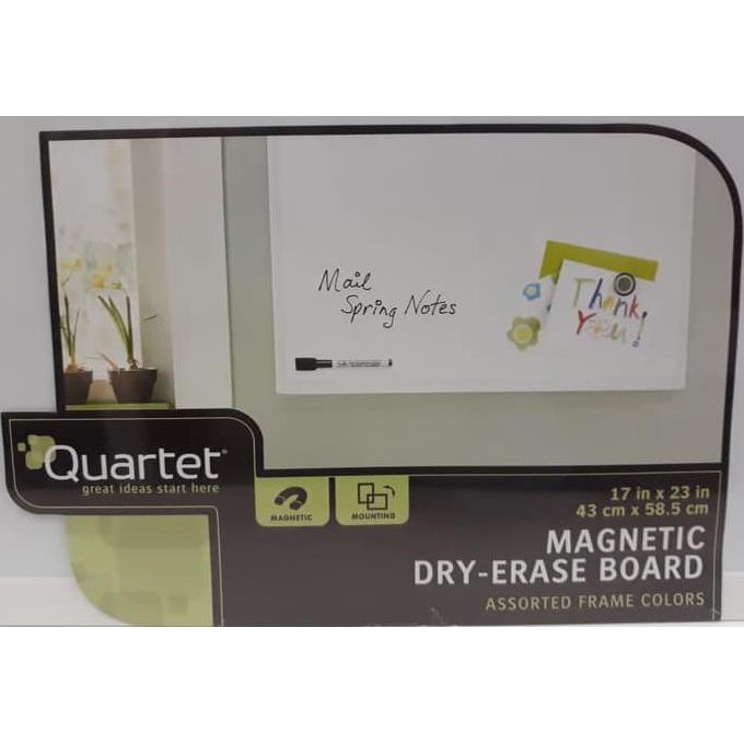 

Termurah Quartet Magnetic Dry-Erase Board 43 X 58,5 | Papan Whiteboard Magnetic Offic