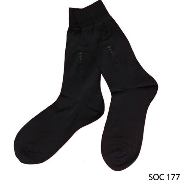 Kaos Kaki Pria Kasual Katun Hitam – SOC 177