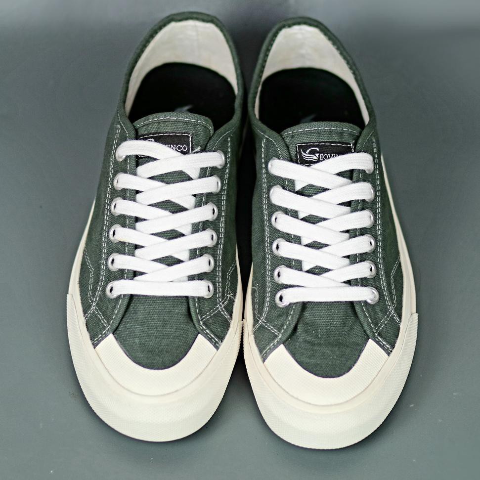 Diiskon lebaran Sepatu Sneakers Pria Geovinco Original Glory Low Army Sneakers Pria Kasual Formal Sa