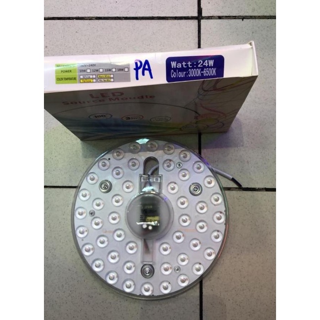 Lampu TL Ring Bulat LED 24 Watt 2 Warna