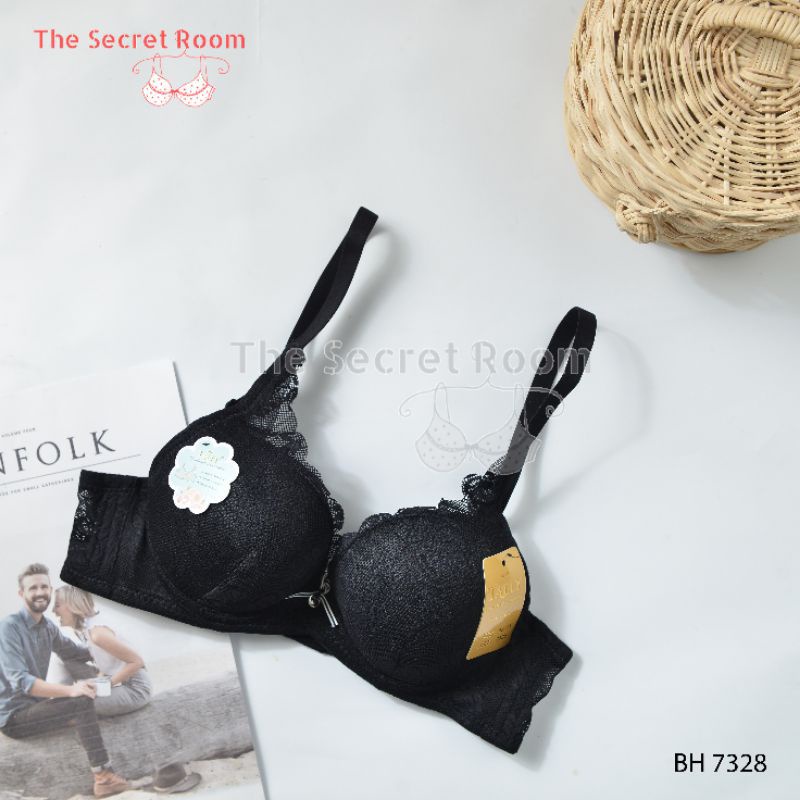 TALLY BRA BH 7328 | CUP B BESAR | BUSA TIPIS | ADA KAWAT | BAHAN RENDA | SIZE 34-38