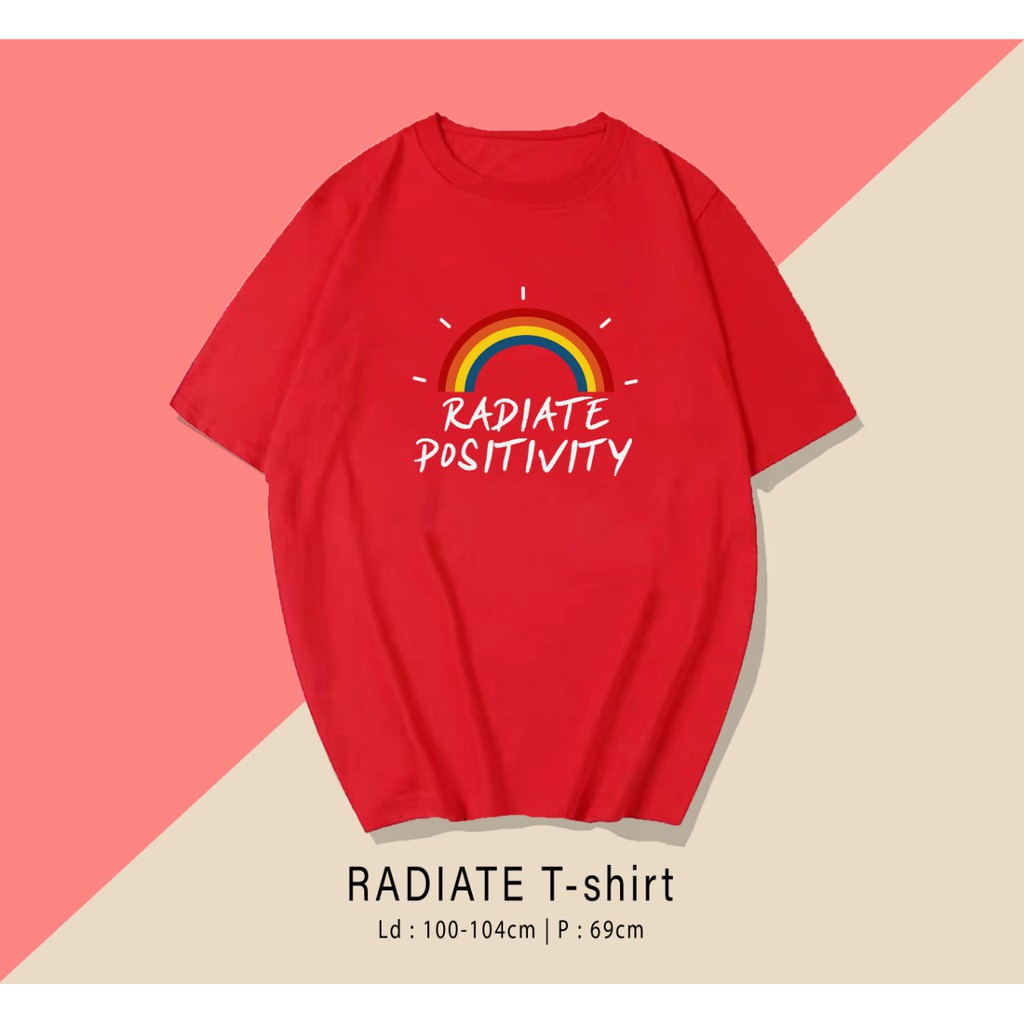 POSITIVITY  / TERMURAH BAJU KAOS KATUN WANITA LENGAN PENDEK / TUMBLR TEE