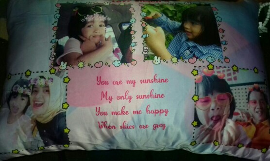(pre Order) Bantal Foto Ukuran 40x60